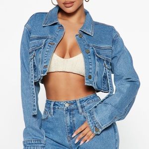 Fashion nova denim jean jacket